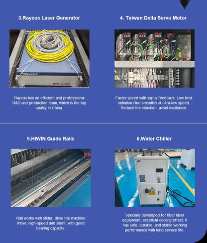 ACCTEK CNC Faserlaser-Schneidemaschine 1500W–6KW