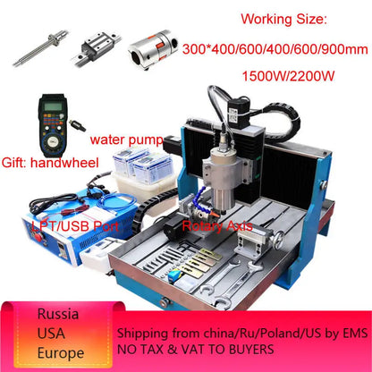 4-Achsen CNC 6040 Fräs- & Gravurmaschine