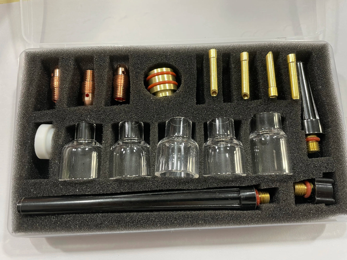 Tig 4#,5#,6#,7#,8# Tassen Pyrex-Glasdüsen-Kit für WP9/20 ARC Tig-Schweißen