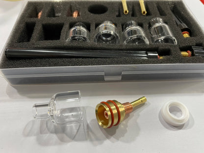 Tig 4#,5#,6#,7#,8# Tassen Pyrex-Glasdüsen-Kit für WP9/20 ARC Tig-Schweißen