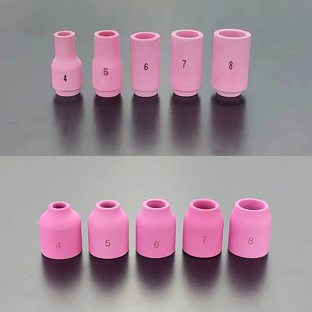 WIG-Schweiß-Stubby-Kit – Glasbecher Nr. # 10 und Argondüsen-Set