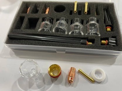 Tig 4#,5#,6#,7#,8# Tassen Pyrex-Glasdüsen-Kit für WP9/20 ARC Tig-Schweißen