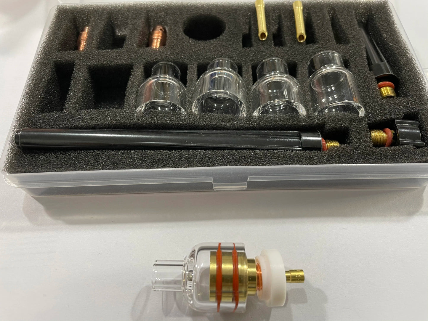 Tig 4#,5#,6#,7#,8# Tassen Pyrex-Glasdüsen-Kit für WP9/20 ARC Tig-Schweißen