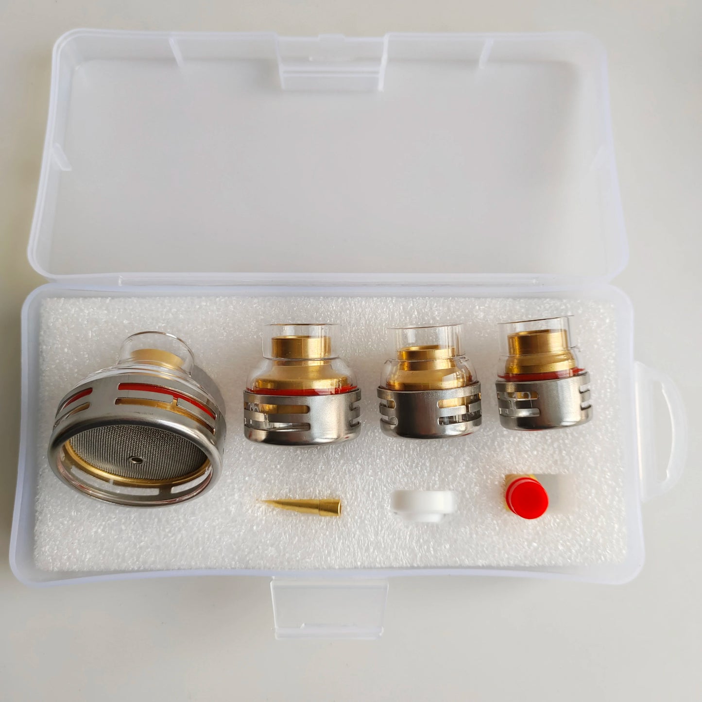 WIG-Brennerdüsensatz – Nr. 12/14/16/24 Aluminiumoxid- und Glasbecher für WP9/17/18/20/26