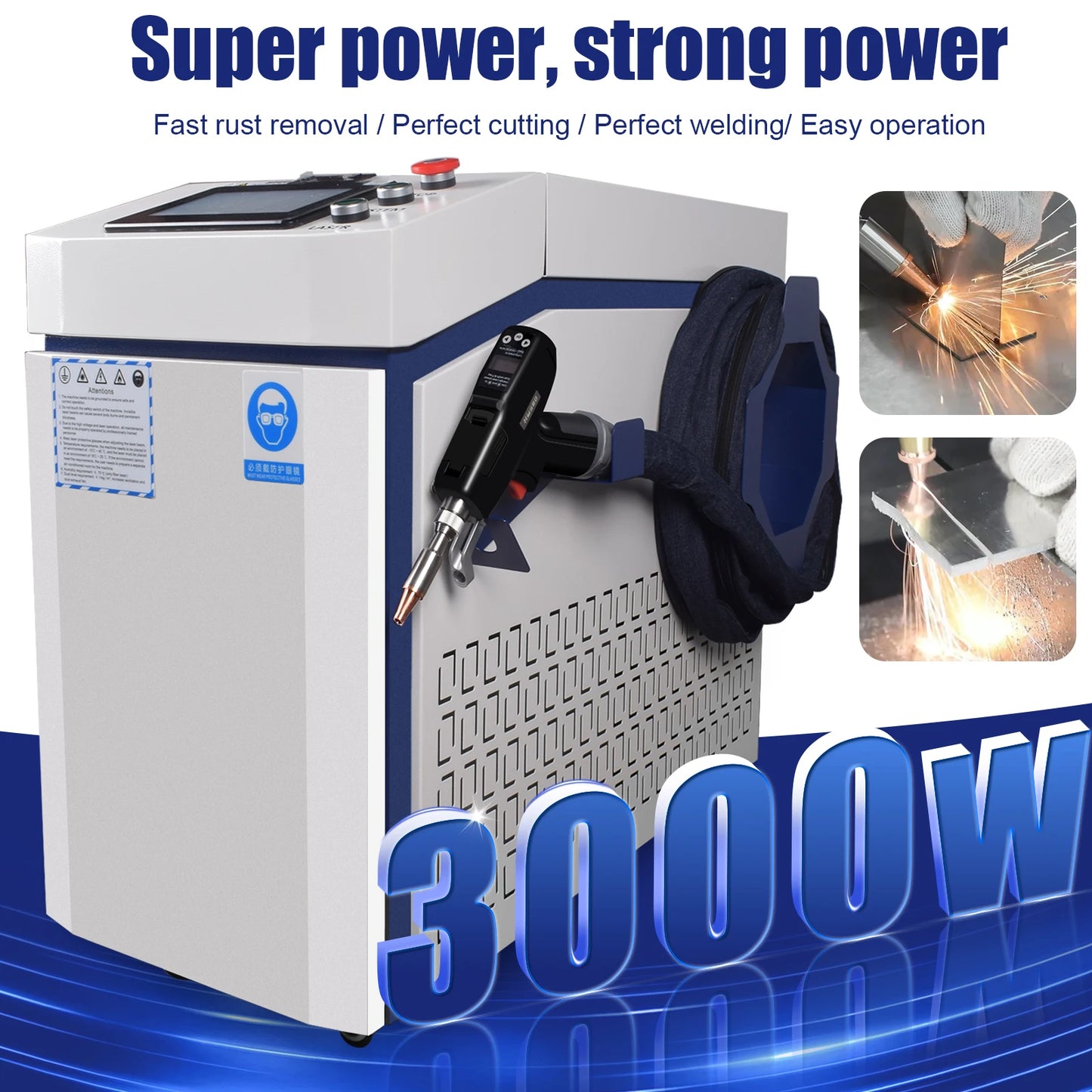 4-in-1 3000W Tragbarer Faserlaser-Schweißer