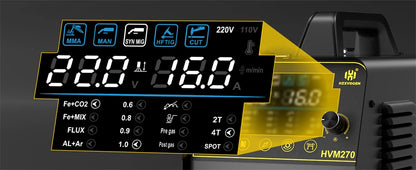 HZXVOGEN HVM270 6-in-1 Multi-Prozess Schweiß- und Schneidmaschine