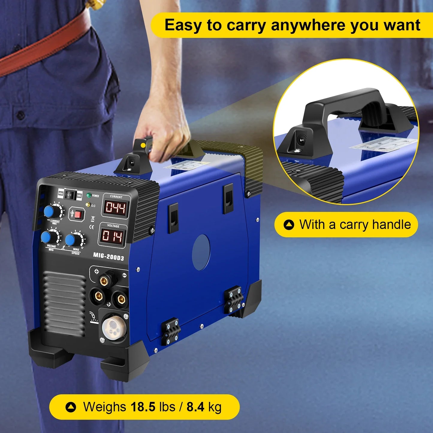 SIIHAO 270A 3-in-1 MIG/MMA/TIG Welder Dual Voltage