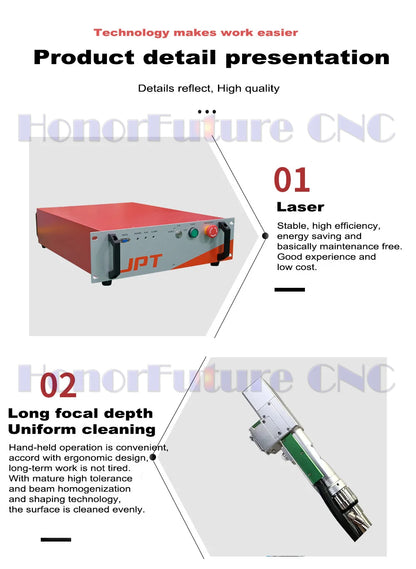 Faserlaser-Reinigungsmaschine – 1000W / 1500W / 2000W / 3000W