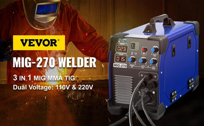 VEVOR 3-in-1 MIG/MMA/TIG Inverter Schweißmaschine