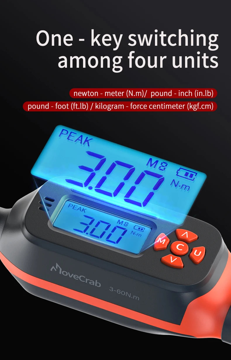 🔧 MOVECRAB TorquePro Digitaler Schraubenschlüssel
