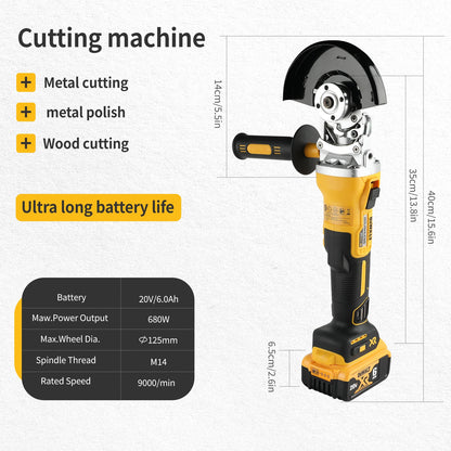 DEWALT FlatPro 18 V 125 mm bürstenloser Winkelschleifer