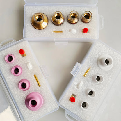 WIG-Brennerdüsensatz – Nr. 12/14/16/24 Aluminiumoxid- und Glasbecher für WP9/17/18/20/26