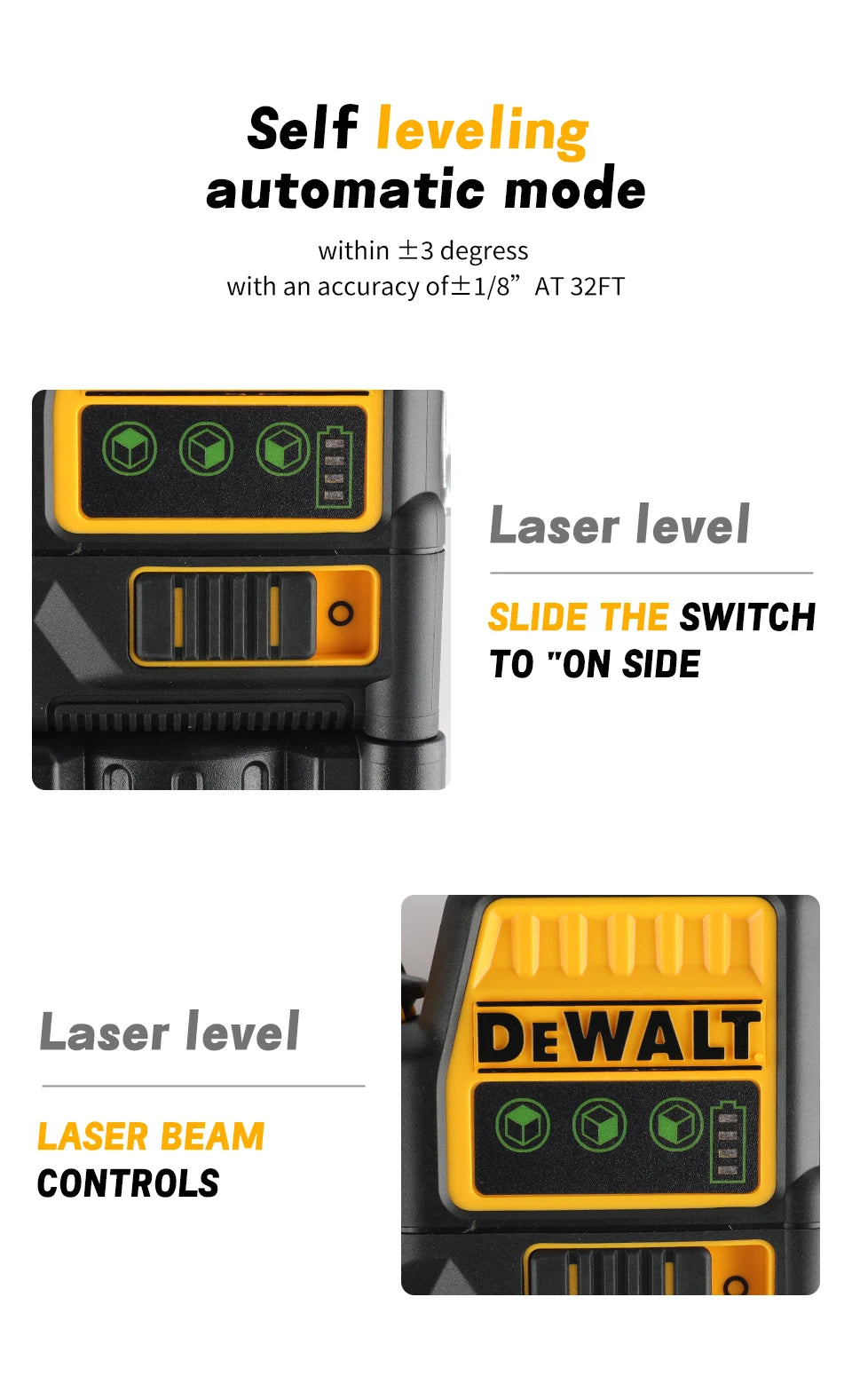 🟢 DEWALT DW089LG – 360° GreenBeam Laser-Wasserwaage