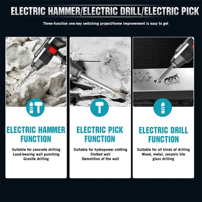 Makita 26V HammerPro – 18V bürstenloser Akku-Bohrhammer