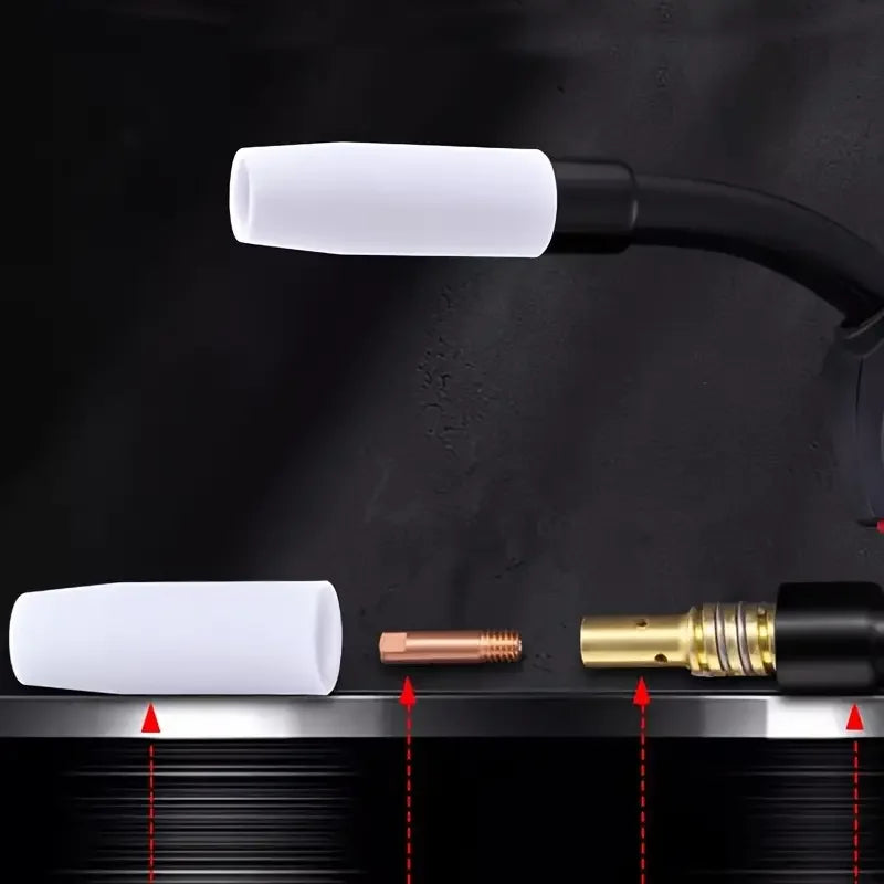 MIG-Schweißdüsen im Euro-Stil – MB15AK Keramik-Schutzdüsen (2–10 Stück)