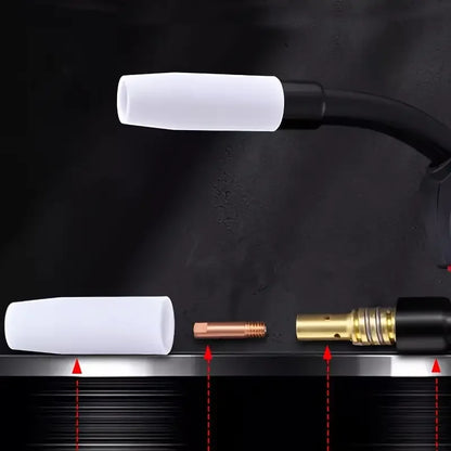 MIG-Schweißdüsen im Euro-Stil – MB15AK Keramik-Schutzdüsen (2–10 Stück)