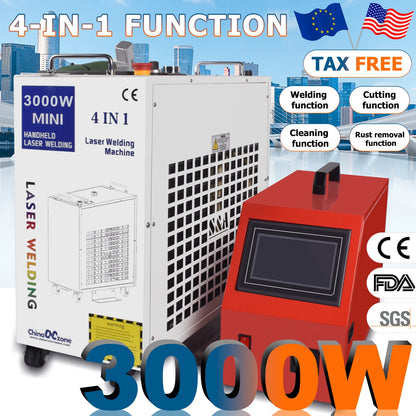 4-in-1 Laser-Schweißmaschine 1500–3000W, Wassergekühlt