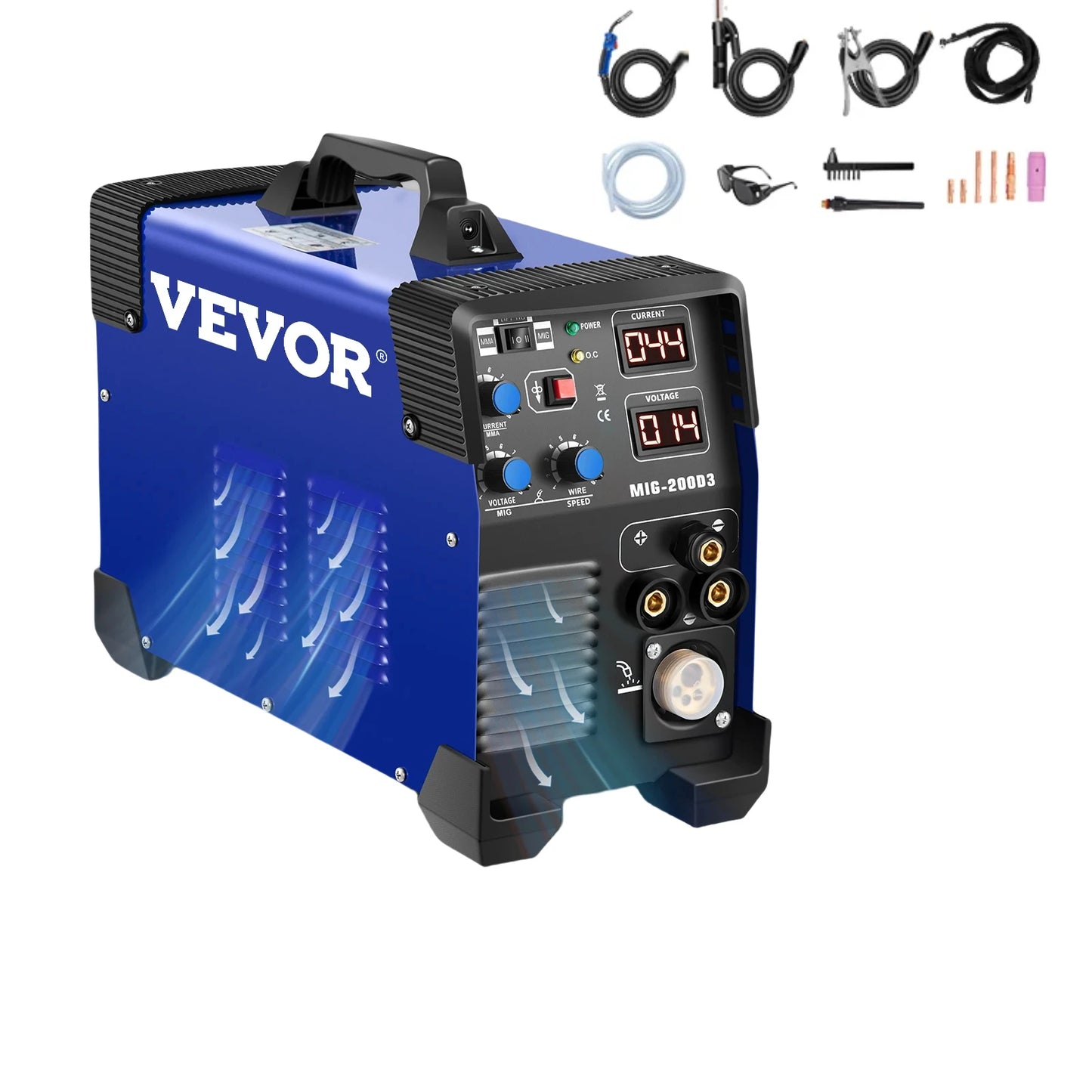 SIIHAO 270A 3-in-1 MIG/MMA/TIG Welder Dual Voltage