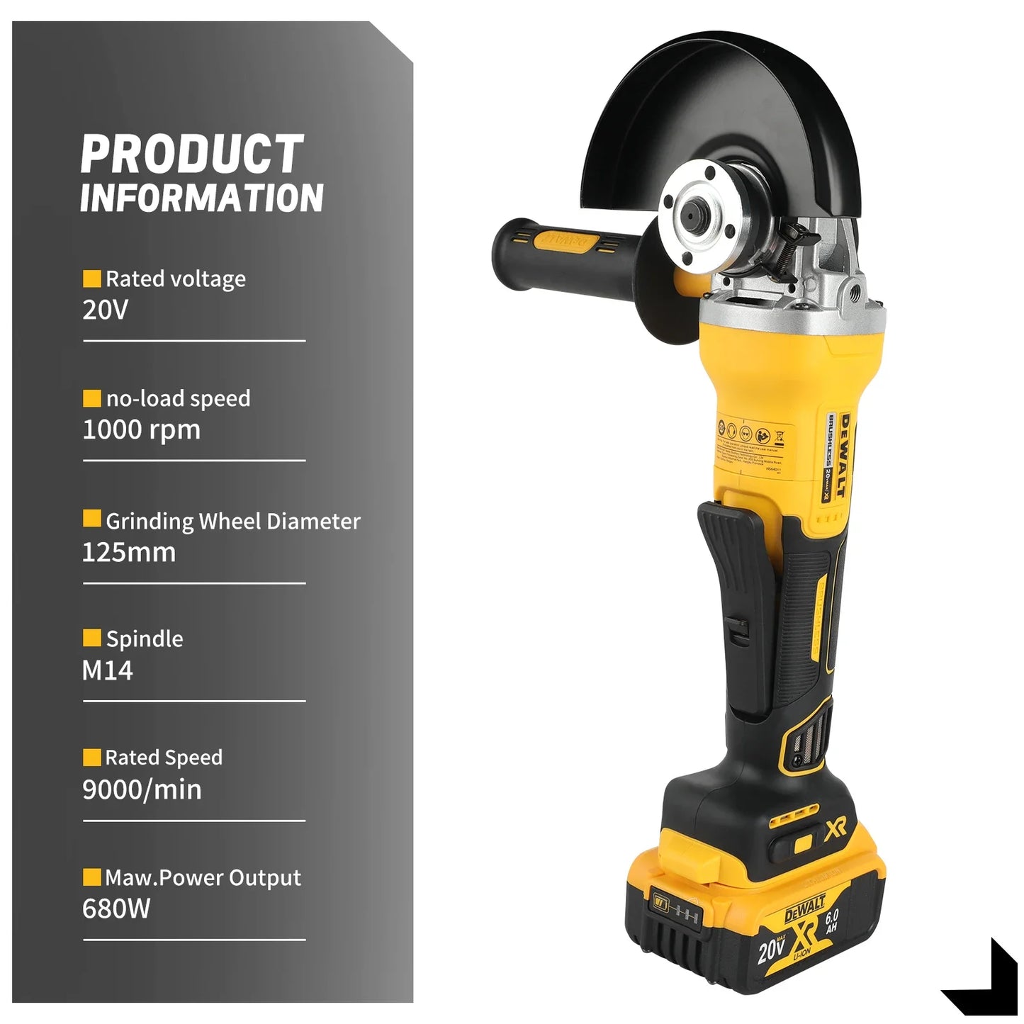 DEWALT DCG406 – PowerFlex 20V Max Akku-Winkelschleifer