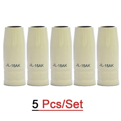 15AK Schweißzusatzmaterial-Set – Anti-Spritzer-Spitzen und Schutzdüsen