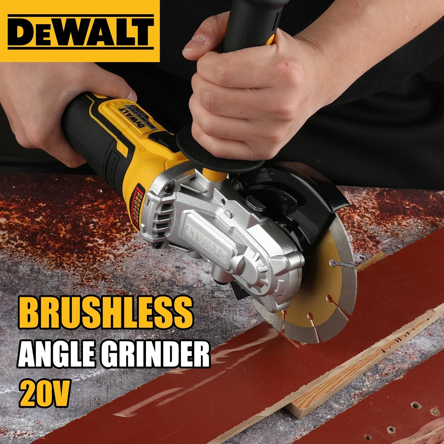 DEWALT FlatPro 18 V 125 mm bürstenloser Winkelschleifer