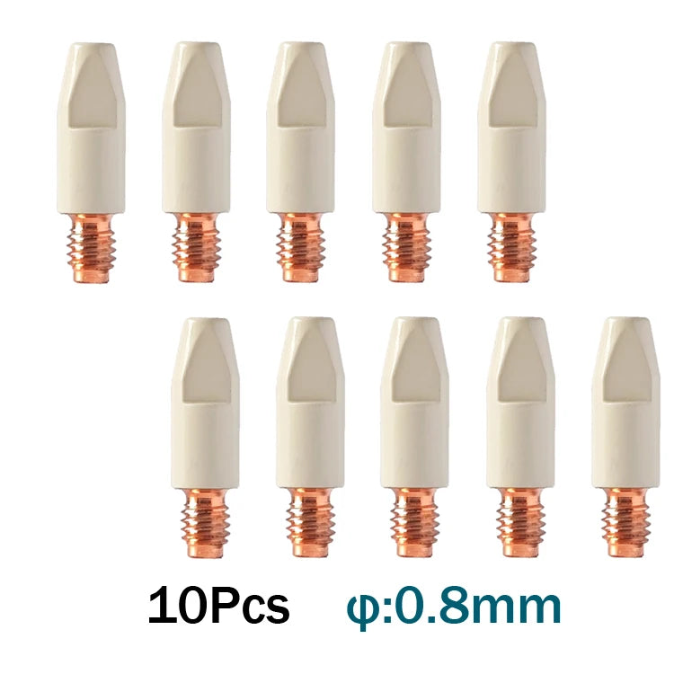 MIG-Brenner-Verbrauchsmaterial-Kit – Beschichtete Kontaktspitzen und Gasdüsen für 25AK