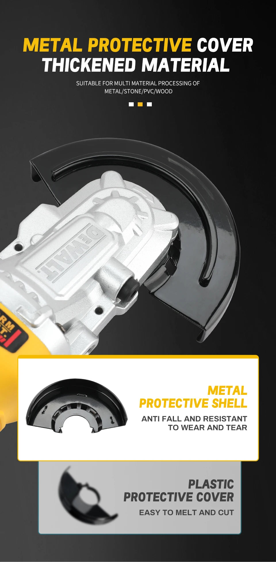 DEWALT FlatPro 18 V 125 mm bürstenloser Winkelschleifer