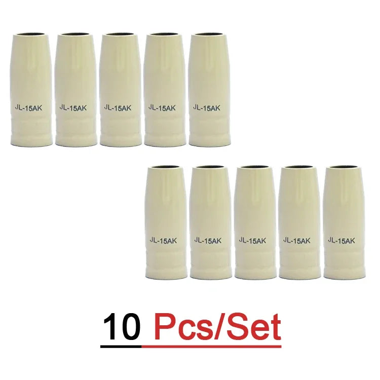 15AK Schweißzusatzmaterial-Set – Anti-Spritzer-Spitzen und Schutzdüsen