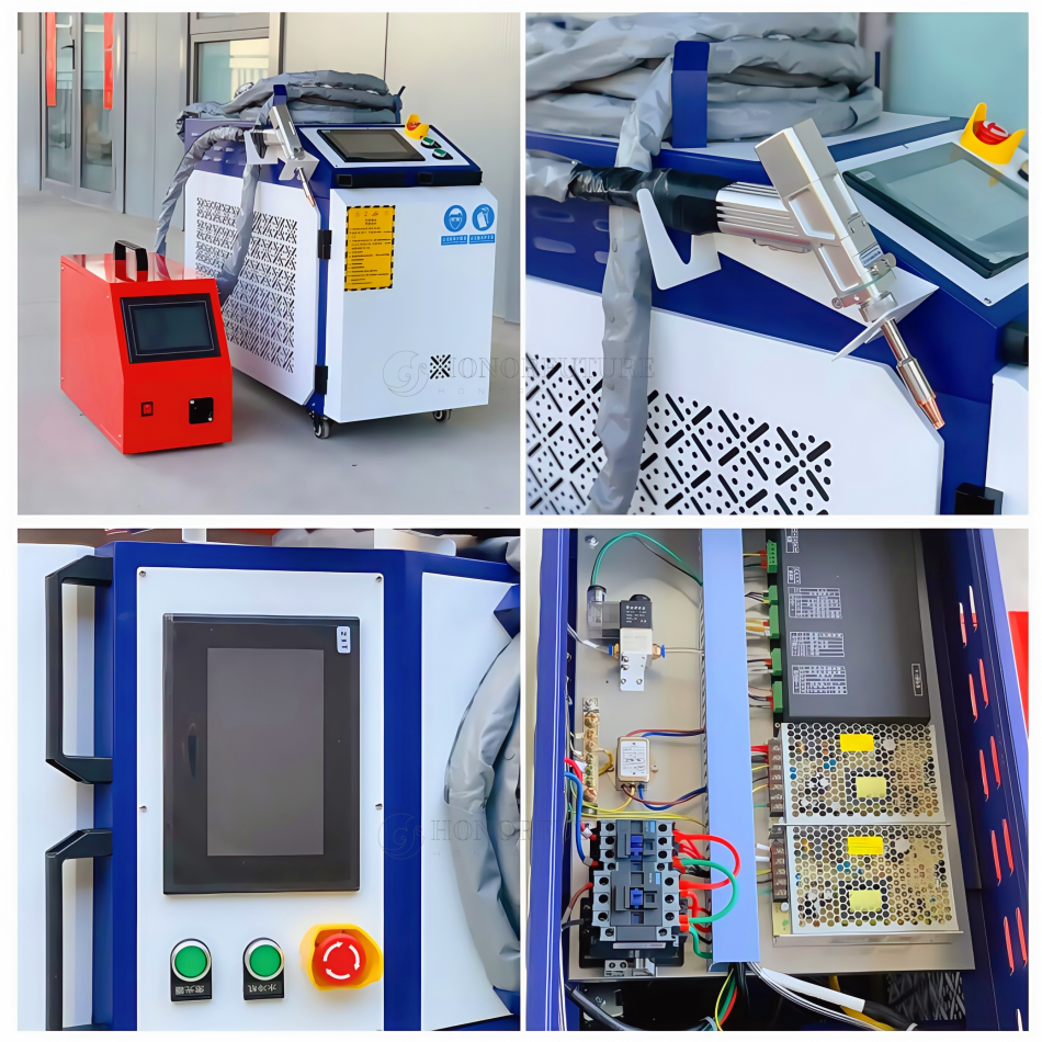 Handgeführte Faserlaser-Schweißmaschine 1500W / 2000W / 3000W