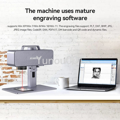 M4 Fiber Laser Engraver 70x70mm High-Speed Desktop