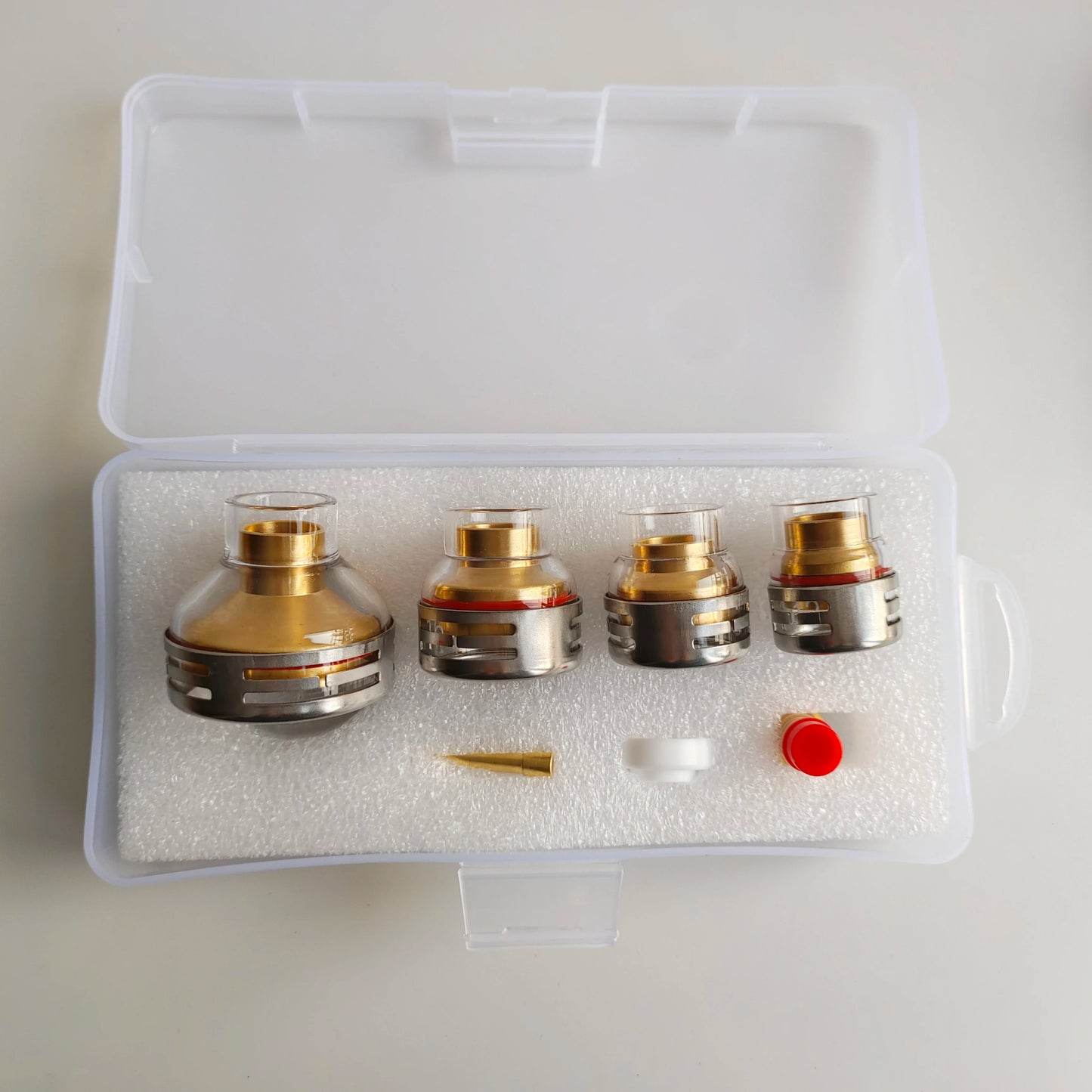 WIG-Brennerdüsensatz – Nr. 12/14/16/24 Aluminiumoxid- und Glasbecher für WP9/17/18/20/26