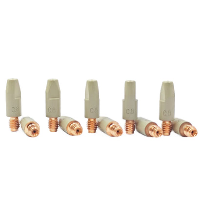 MIG-Brenner-Verbrauchsmaterial-Kit – Beschichtete Kontaktspitzen und Gasdüsen für 25AK