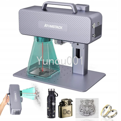 M4 Fiber Laser Engraver 70x70mm High-Speed Desktop