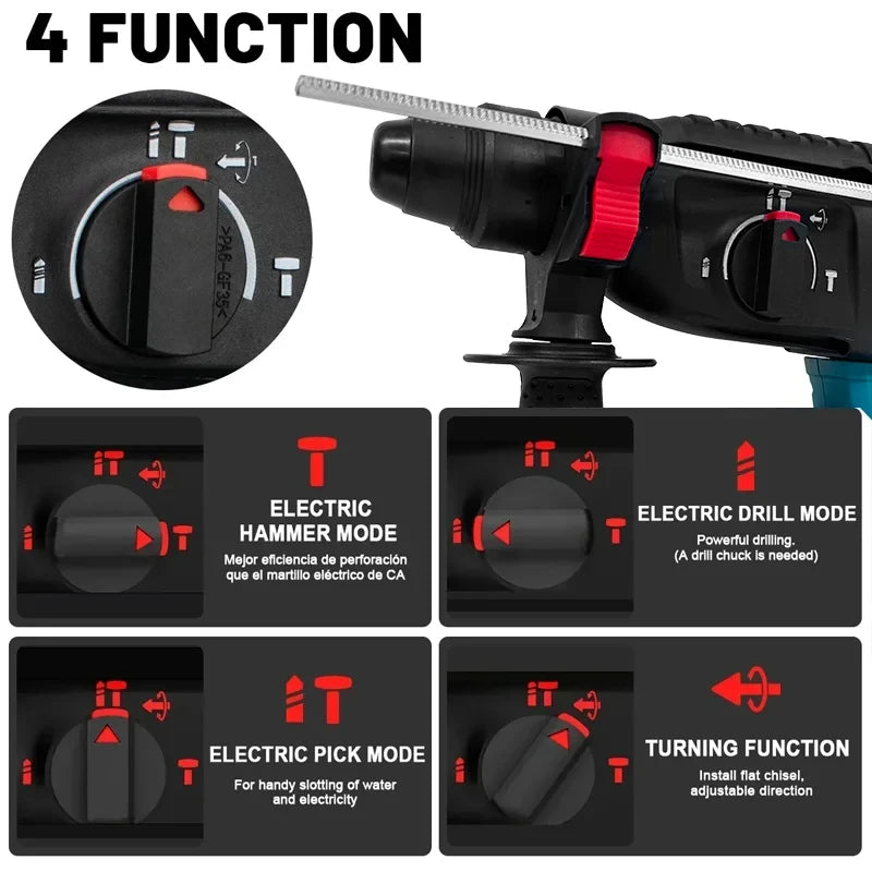 Makita 26V HammerPro – 18V bürstenloser Akku-Bohrhammer