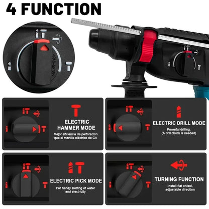 Makita 26V HammerPro – 18V bürstenloser Akku-Bohrhammer