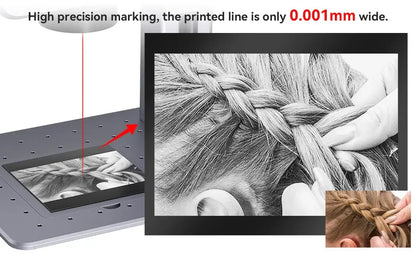 M4 Fiber Laser Engraver 70x70mm High-Speed Desktop