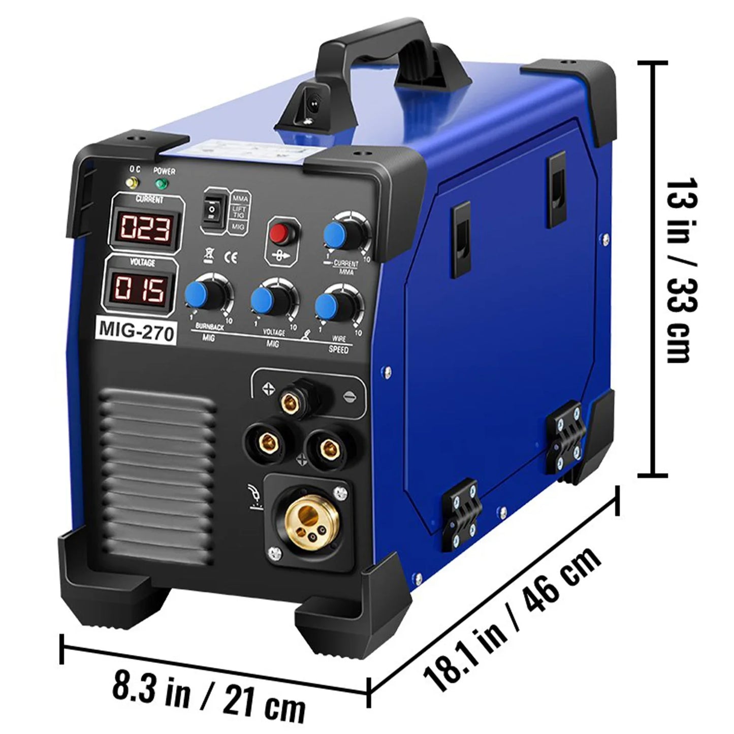 VEVOR 3-in-1 MIG/MMA/TIG Inverter Schweißmaschine