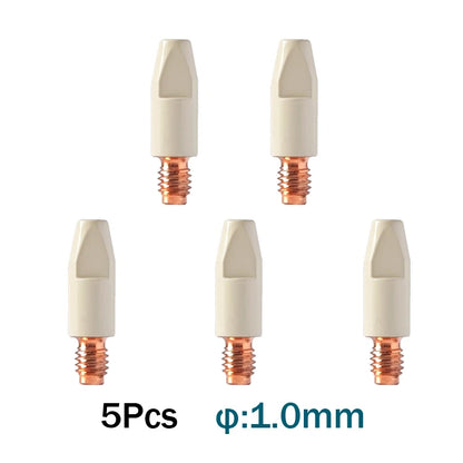 MIG-Brenner-Verbrauchsmaterial-Kit – Beschichtete Kontaktspitzen und Gasdüsen für 25AK