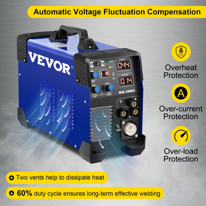 SIIHAO 270A 3-in-1 MIG/MMA/TIG Welder Dual Voltage