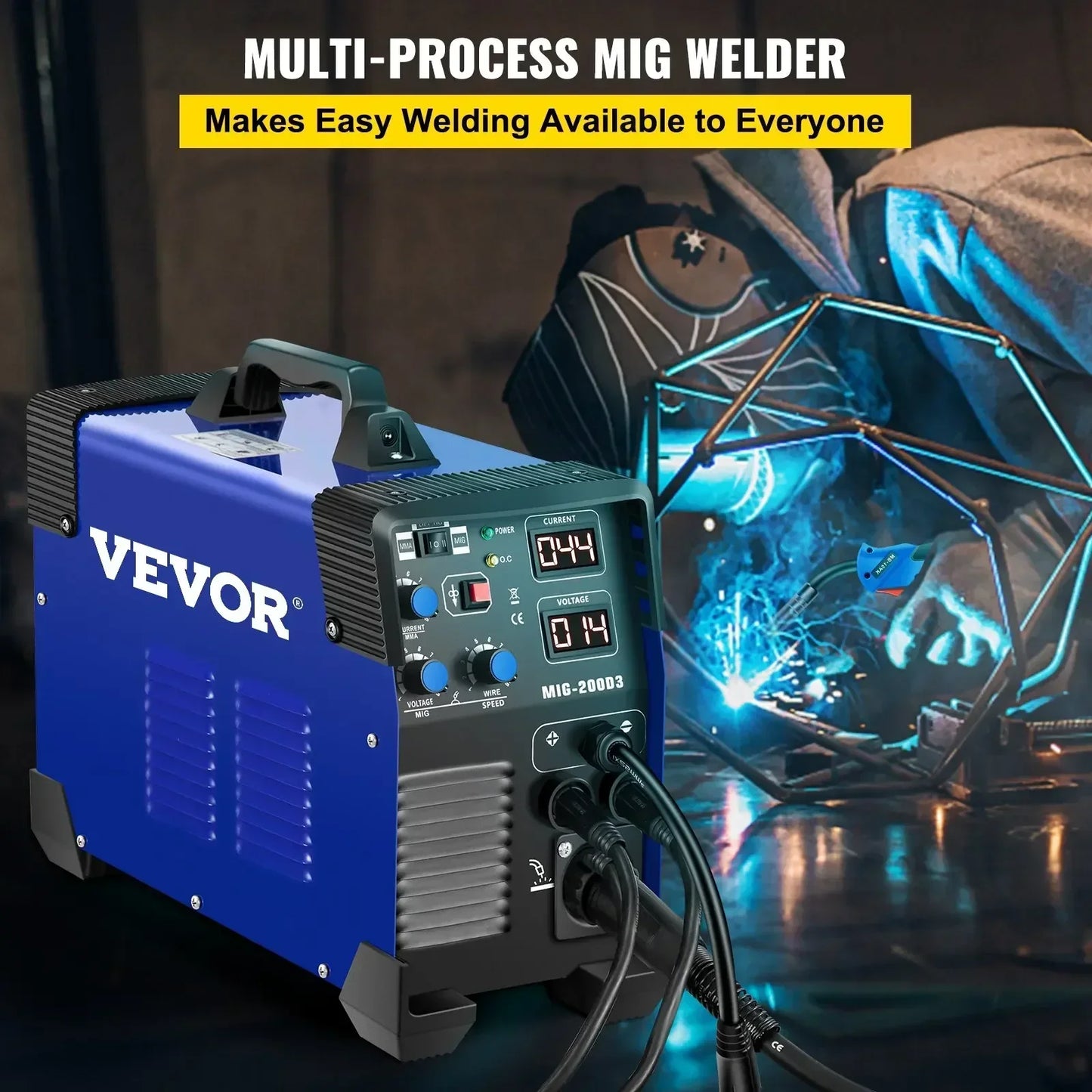 SIIHAO 270A 3-in-1 MIG/MMA/TIG Welder Dual Voltage