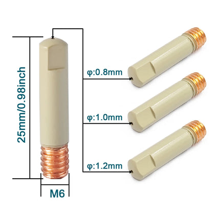 15AK Schweißzusatzmaterial-Set – Anti-Spritzer-Spitzen und Schutzdüsen