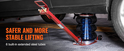 Pneumatischer Wagenheber für schwere Beanspruchung – 3 Tonnen / 5 Tonnen Schnellheber mit klappbarem Griff