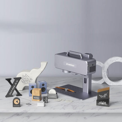 M4 Fiber Laser Engraver 70x70mm High-Speed Desktop