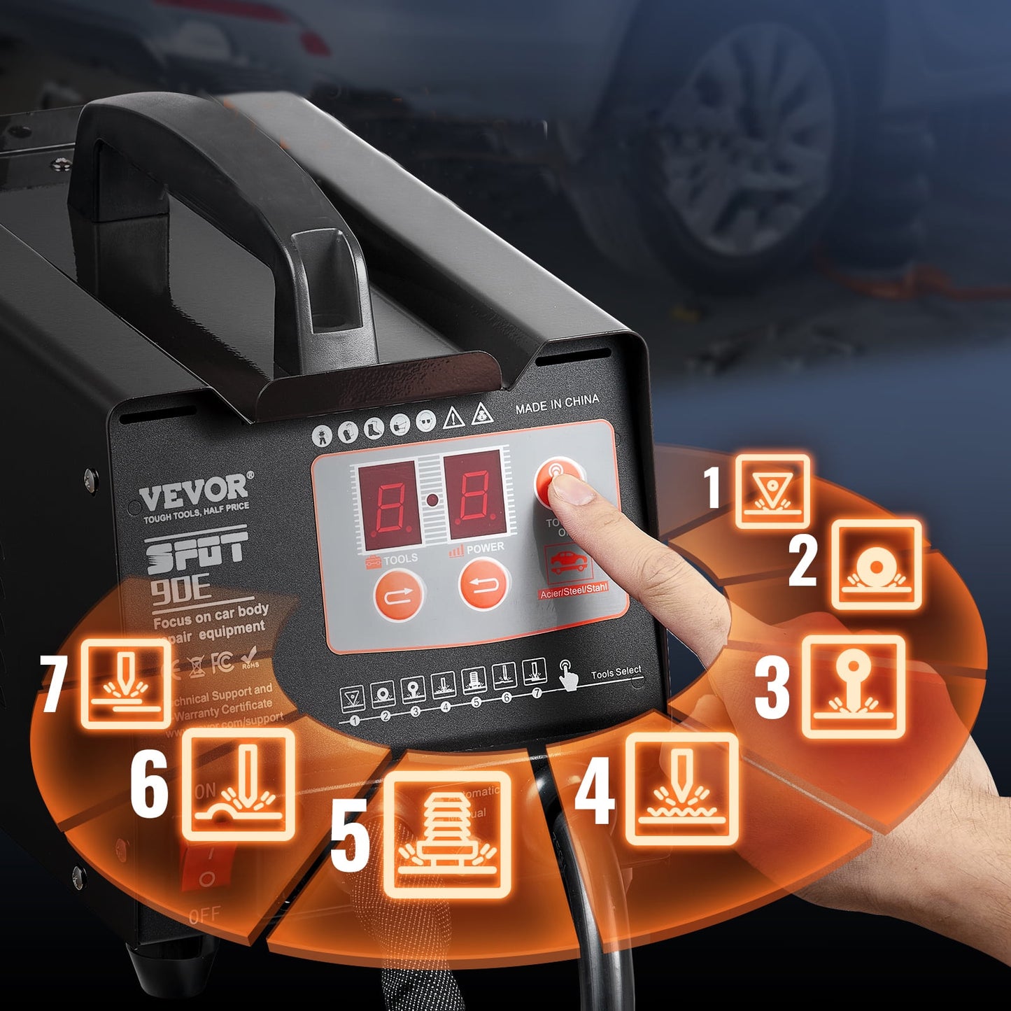 SucceBuy 3KW Spot Welder – Autokarosserie mit 2 Pistole