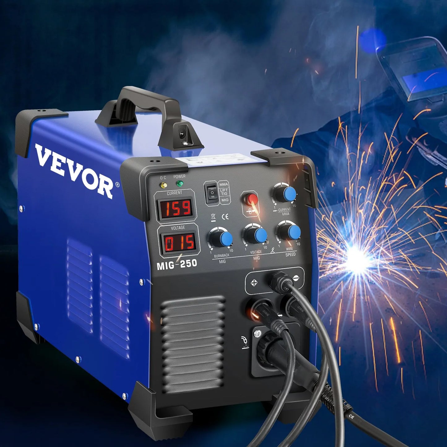 SIIHAO 270A 3-in-1 MIG/MMA/TIG Welder Dual Voltage